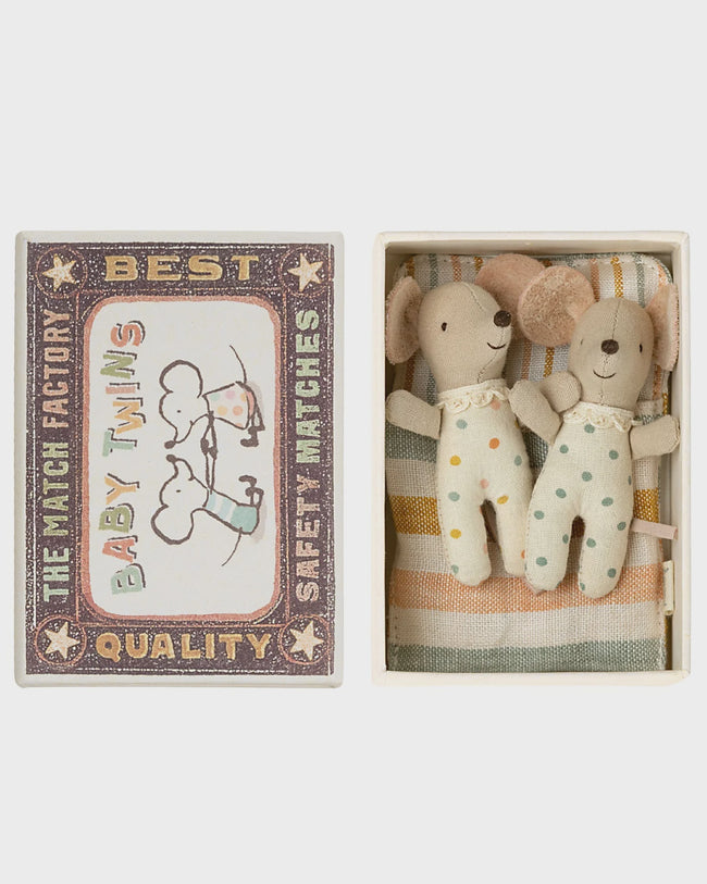 Mice in Matchbox  Baby Twins