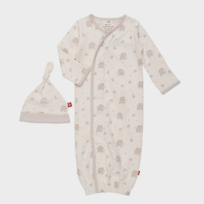 Little Peanut Sleeper gown + hat set
