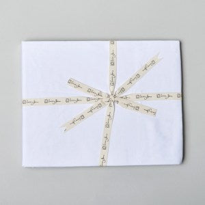 Luxx Modal Cotton Fitted Crib Sheet - White