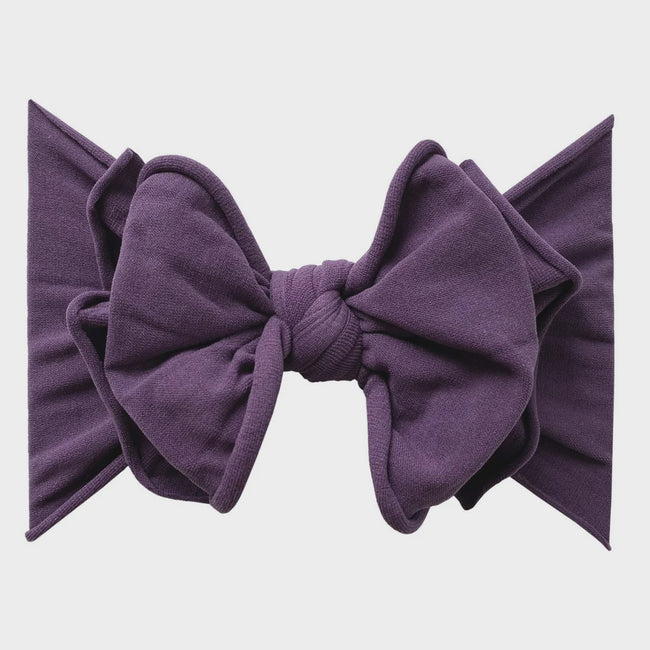 FAB-BOW-LOUS Headband - Plum