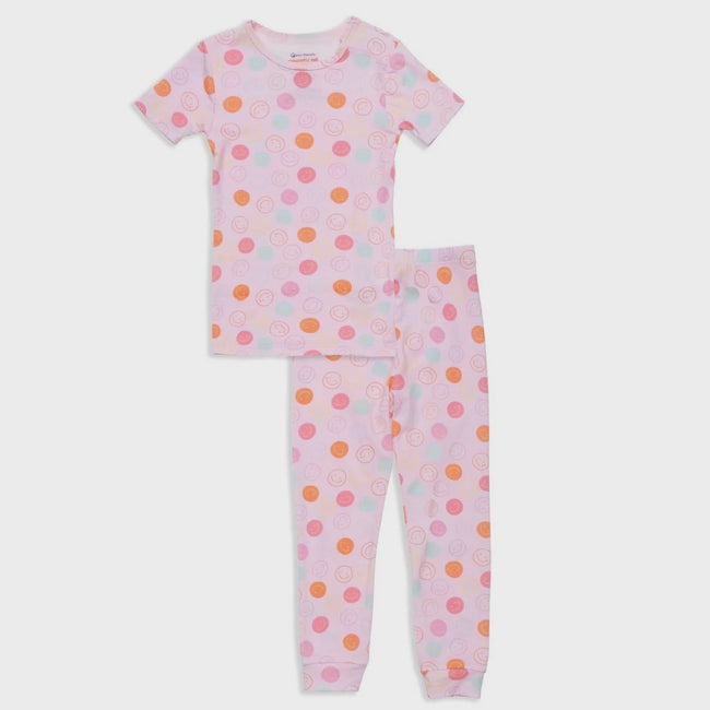 Pink Smile Modal Toddler Pajama Set