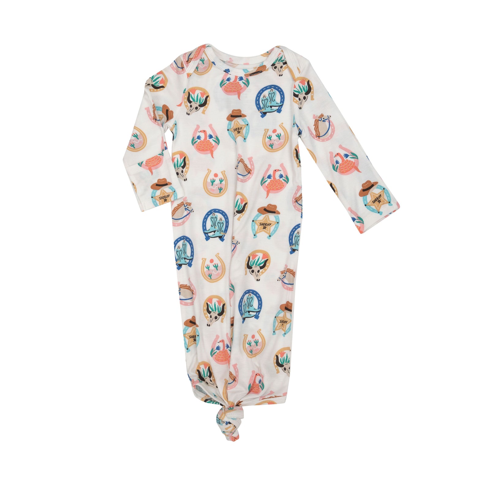 Western Horseshoes Knotted Gown