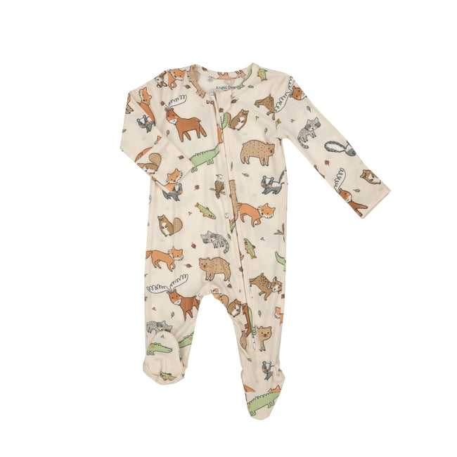 2-Way Zipper Footie - American Woodland Friends